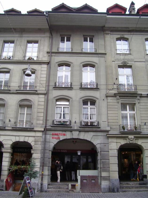 The front façade of the Einsteinhaus The front façade of the Einsteinhaus