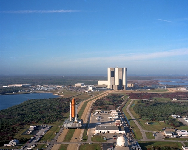 Space Shuttle Atlantis before its launch in 1990 Space Shuttle Atlantis before its launch in 1990