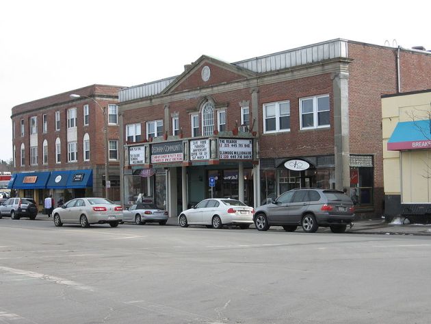 Dedham Community Theatre in Massachusetts, which contains the first MOBA gallery in the basement Dedham Community Theatre in Massachusetts, which contains the first MOBA gallery in the basement