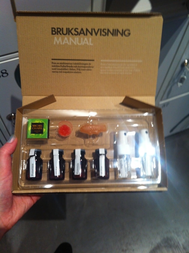 A pack containing various vodka samples