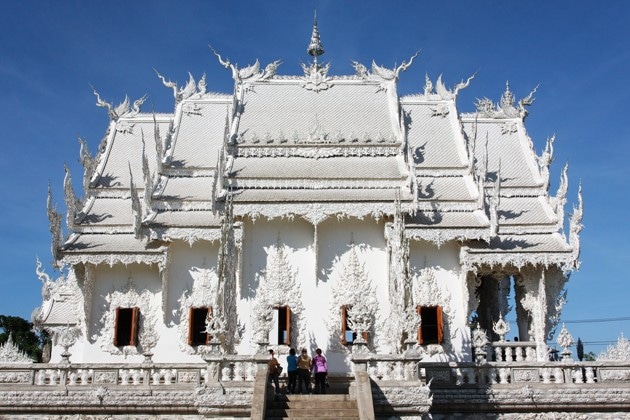 Side view of Wat Rong Khun