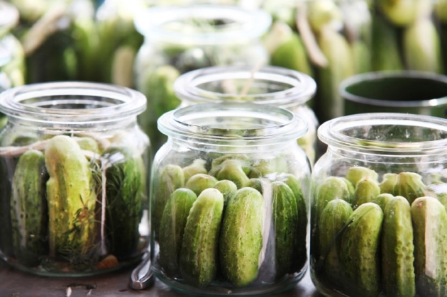 Cucumbers ready to be pickled Cucumbers ready to be pickled