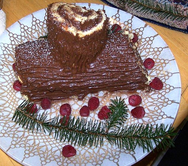 Chocolate Yule log Chocolate Yule log