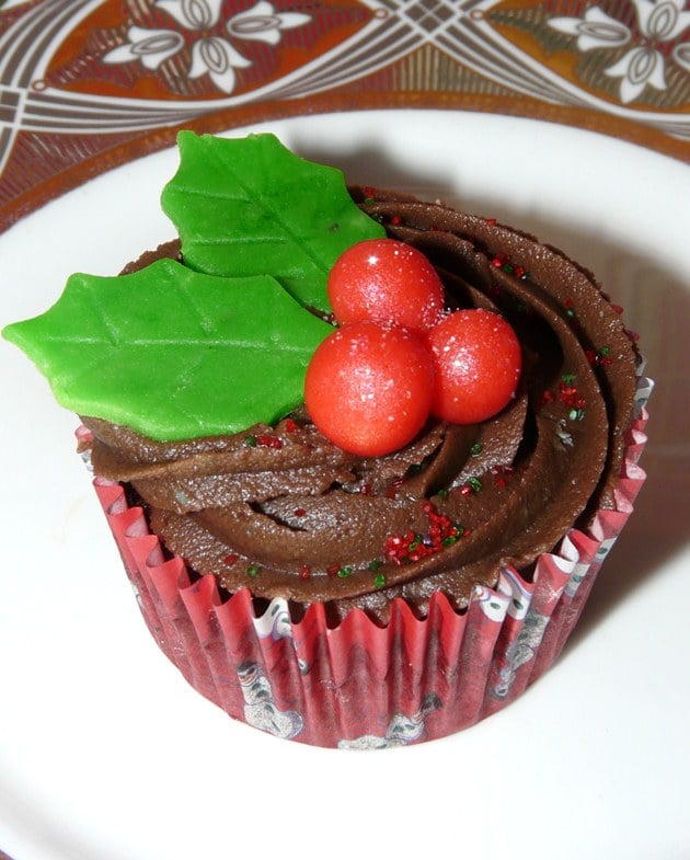 Holly fairy cake Holly fairy cake