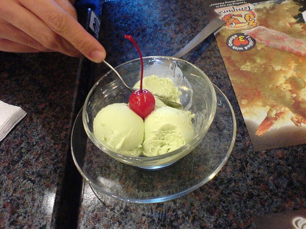 Wasabi ice cream