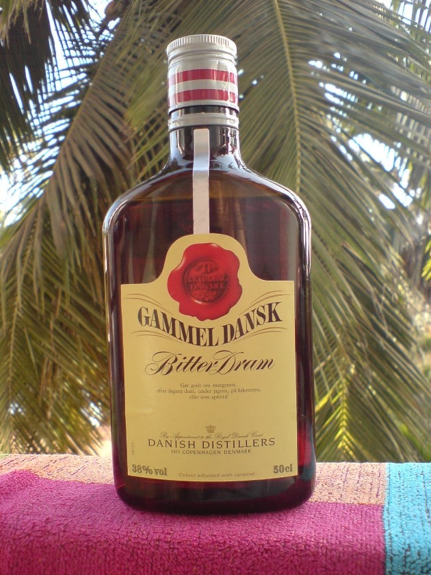 A bottle of Gammel Dansk