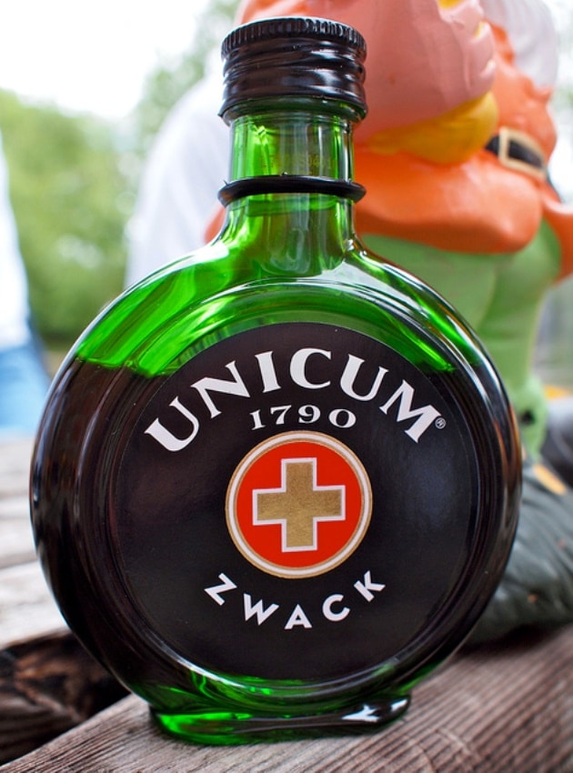 A bottle of Unicum