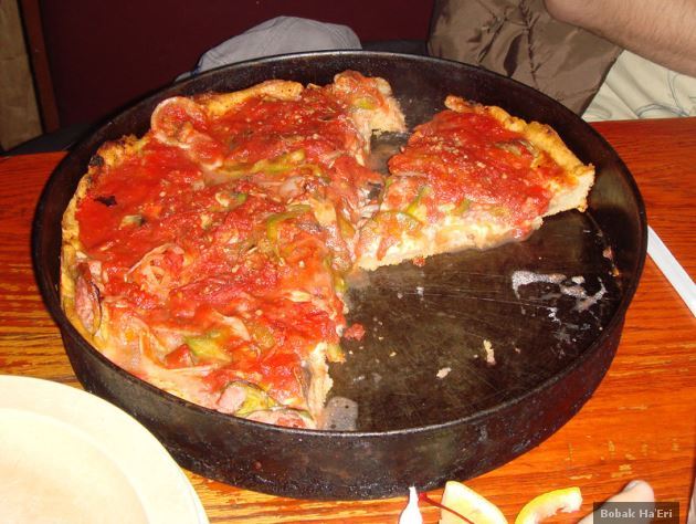 Chicago-style pizza