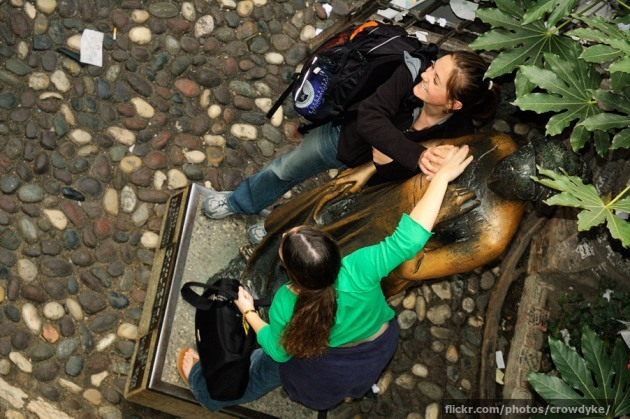 More tourists groping Juliet's rack More tourists groping Juliet's rack