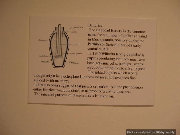 Explanation of the Baghdad batteries