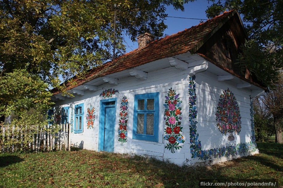 One of the houses in Zalipie