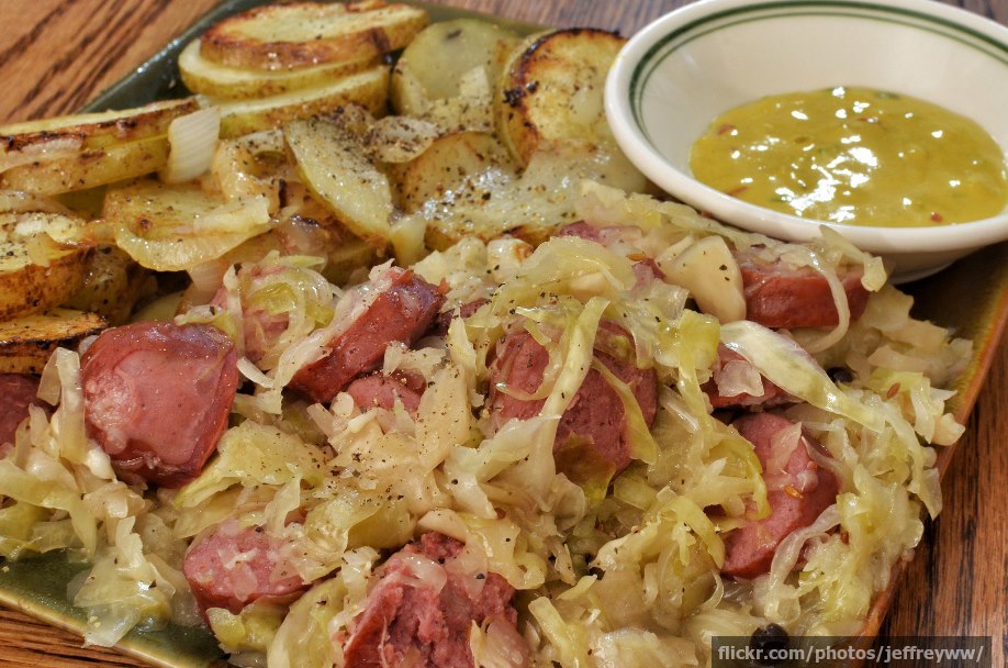 Sausage and sauerkraut