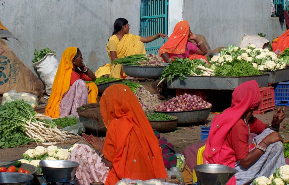 Vegetable market in Rajasthan