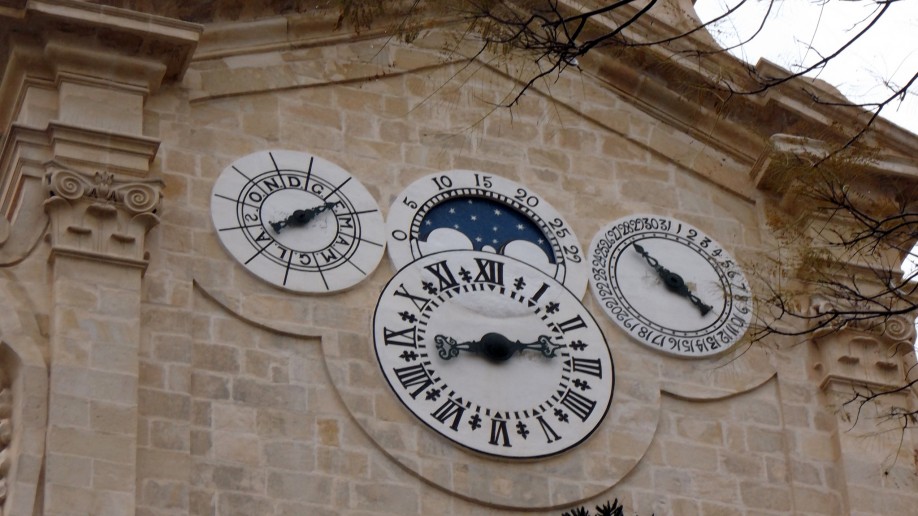 Clock in Valetta