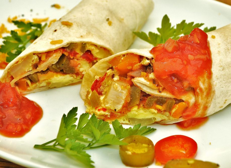 Tortillas with salsa