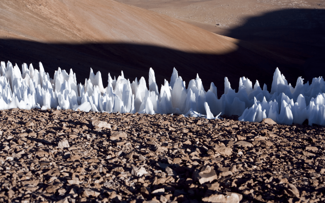 Penitentes: Incredible blades of ice that point towards the sun