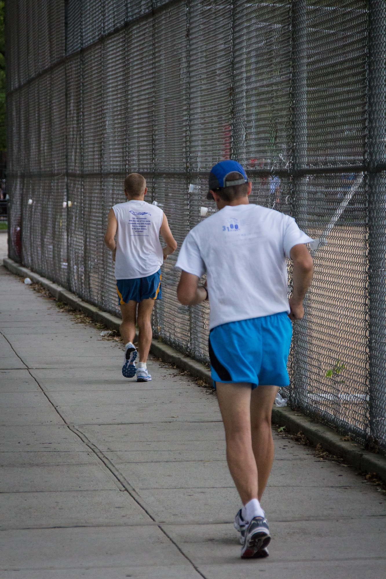 Two runners, self transcending