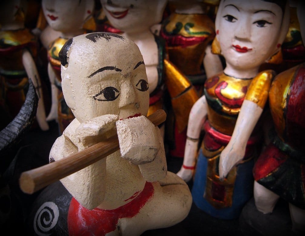 A Vietnamese water puppet