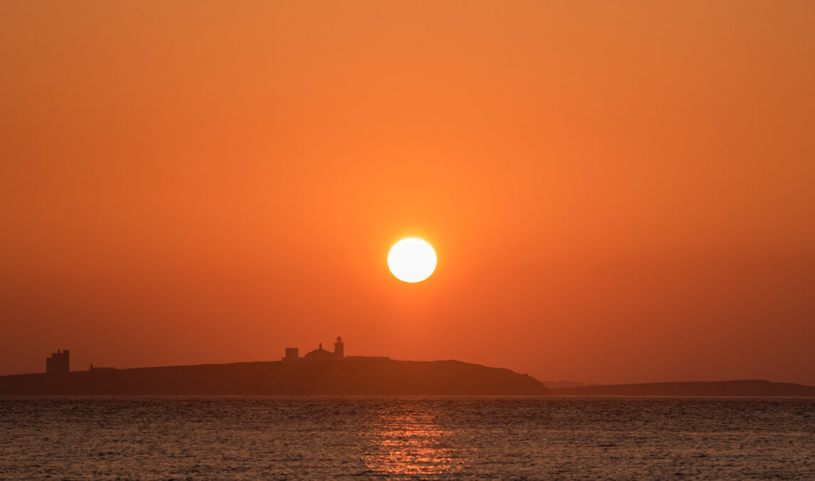 Sunrise the Farne Isles