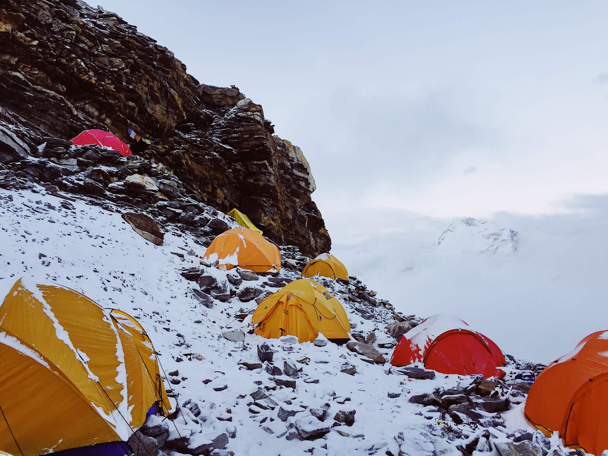 High camp on Mera Peak Himilayas
