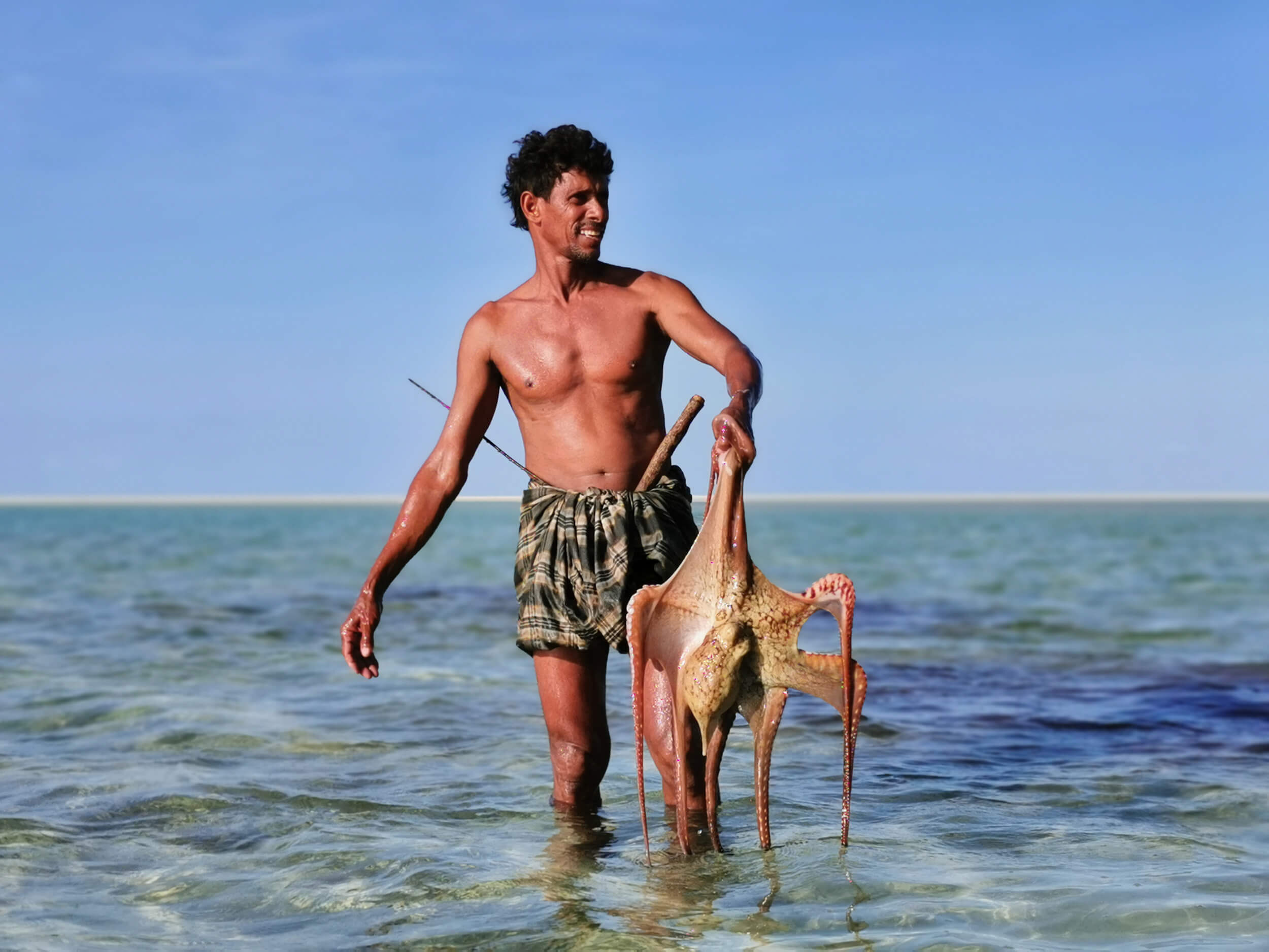 Octopus hunting on the Yemeni Island of Socotra