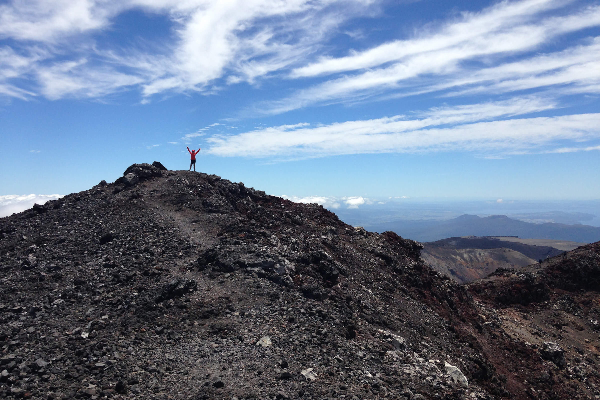 Top of Mount Doom in New Zealand