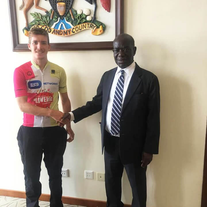 With the Vice President of Uganda